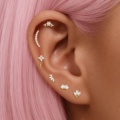 Moon Series Flat Back Stud