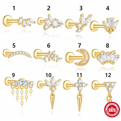 Moon Series Flat Back Stud