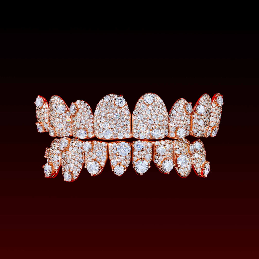 Mosaic Set Moissanite Custom Grillz