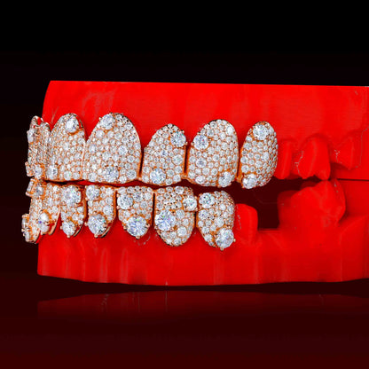 Mosaic Set Moissanite Custom Grillz