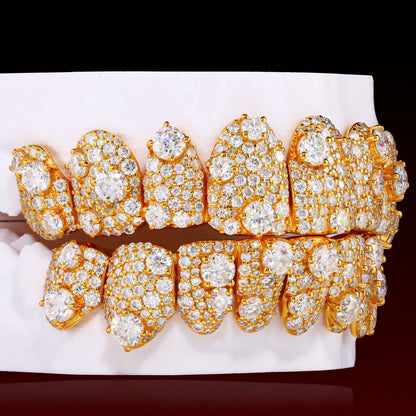 Mosaic Set Moissanite Custom Grillz