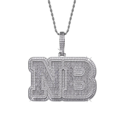 Baguette Cut Custom Letter Pendant