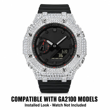 Octagonal Iced Watch Bezel Compatible with GA2100