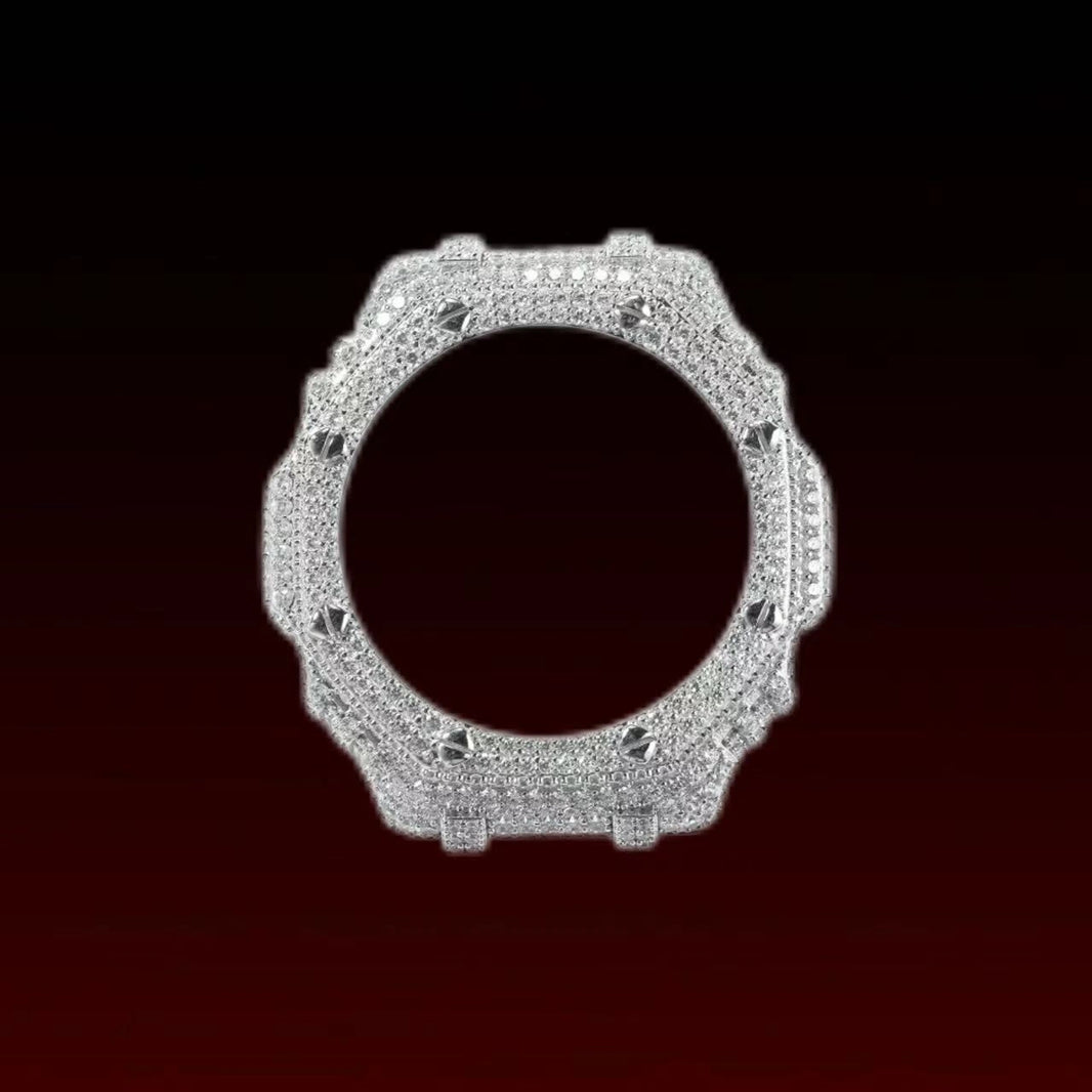 Octagonal Iced Watch Bezel Compatible with GA2100