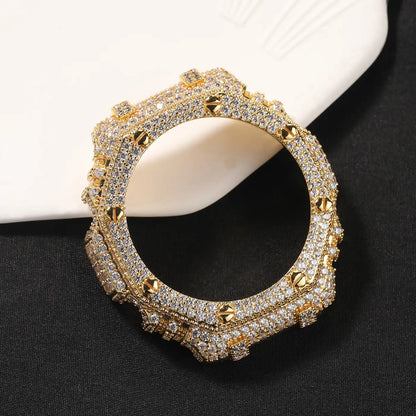 Octagonal Iced Watch Bezel Compatible with GA2100
