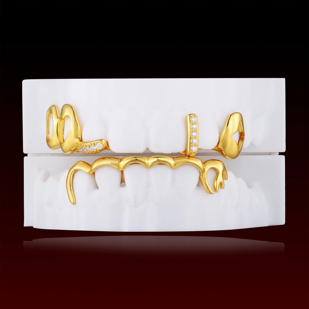 Open Face Fang Custom Bar Grillz