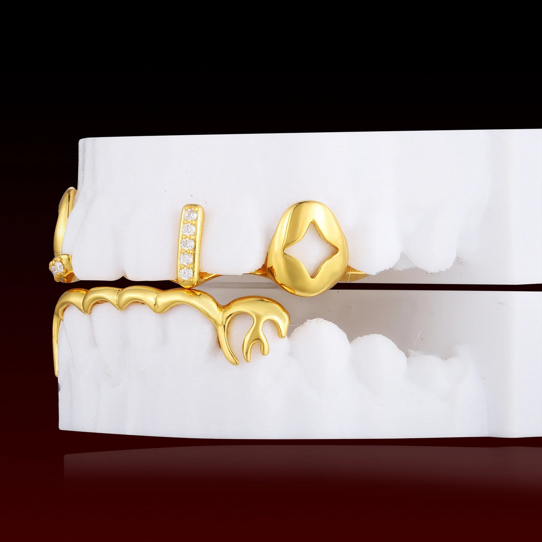 Open Face Fang Custom Bar Grillz