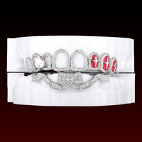 Open Face With Bow-knot Custom Moissanite Grillz