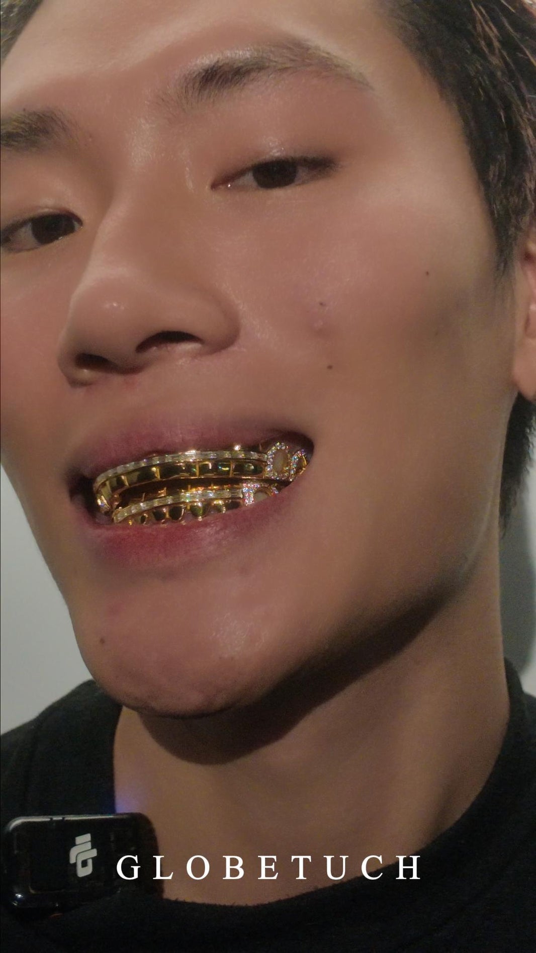 Open Face Baguette Bar Custom Moissanite Grillz