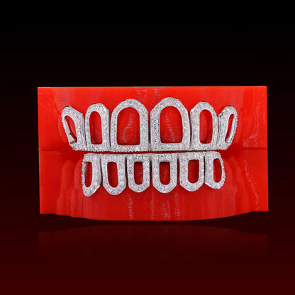 Open Face Custom Moissanite Grillz