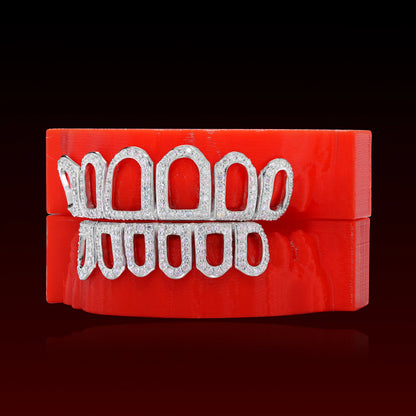 Open Face Custom Moissanite Grillz