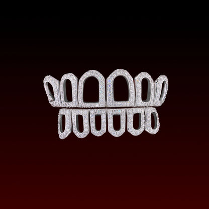 Open Face Custom Moissanite Grillz