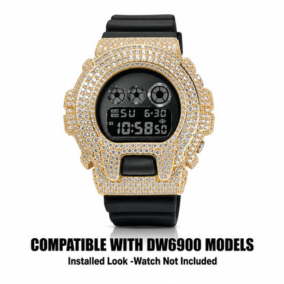 Pavé Iced Watch Bezel Compatible with DW6900