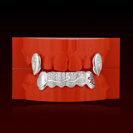 Pear Cut Fang Custom Grillz