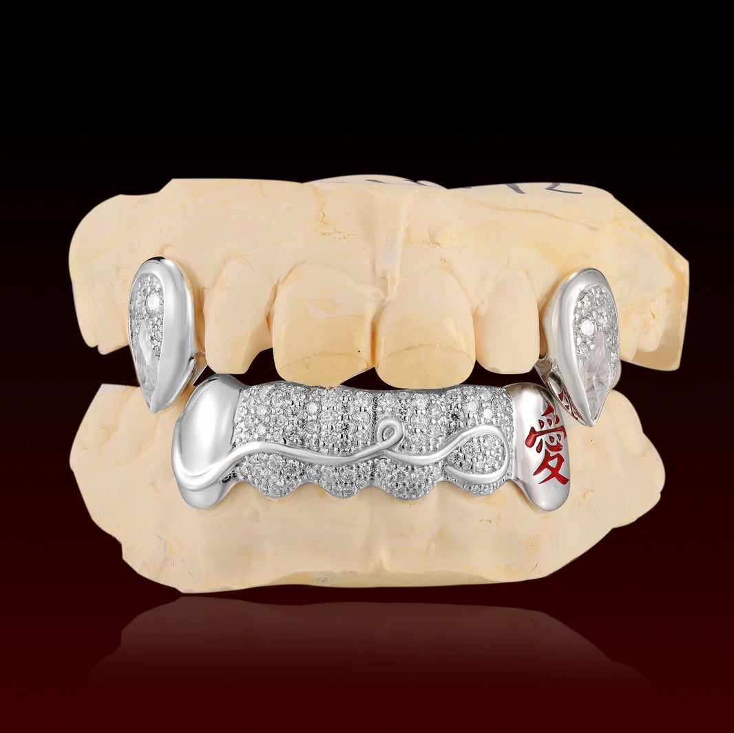 Pear Cut Fang Custom Grillz