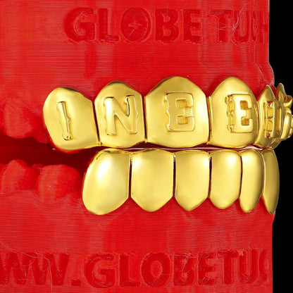 Pop Out Letter Polished Custom Grillz