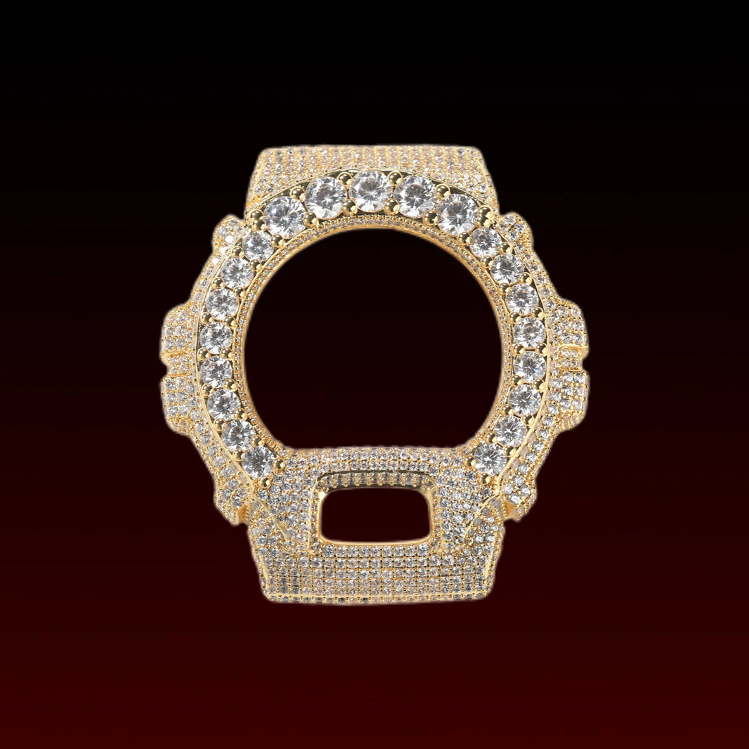 Round Stone Halo Watch Bezel Compatible with DW6900