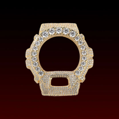 Round Stone Halo Watch Bezel Compatible with DW6900