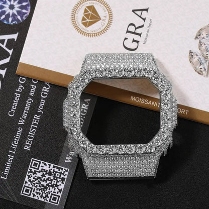 Round Stone Watch Bezel Compatible with DW5600