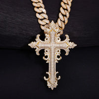 Royal Fleur Gothic Cross Pendant