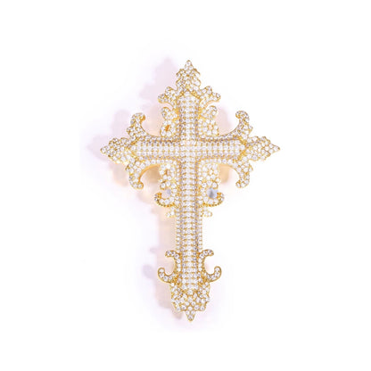 Royal Fleur Gothic Cross Pendant
