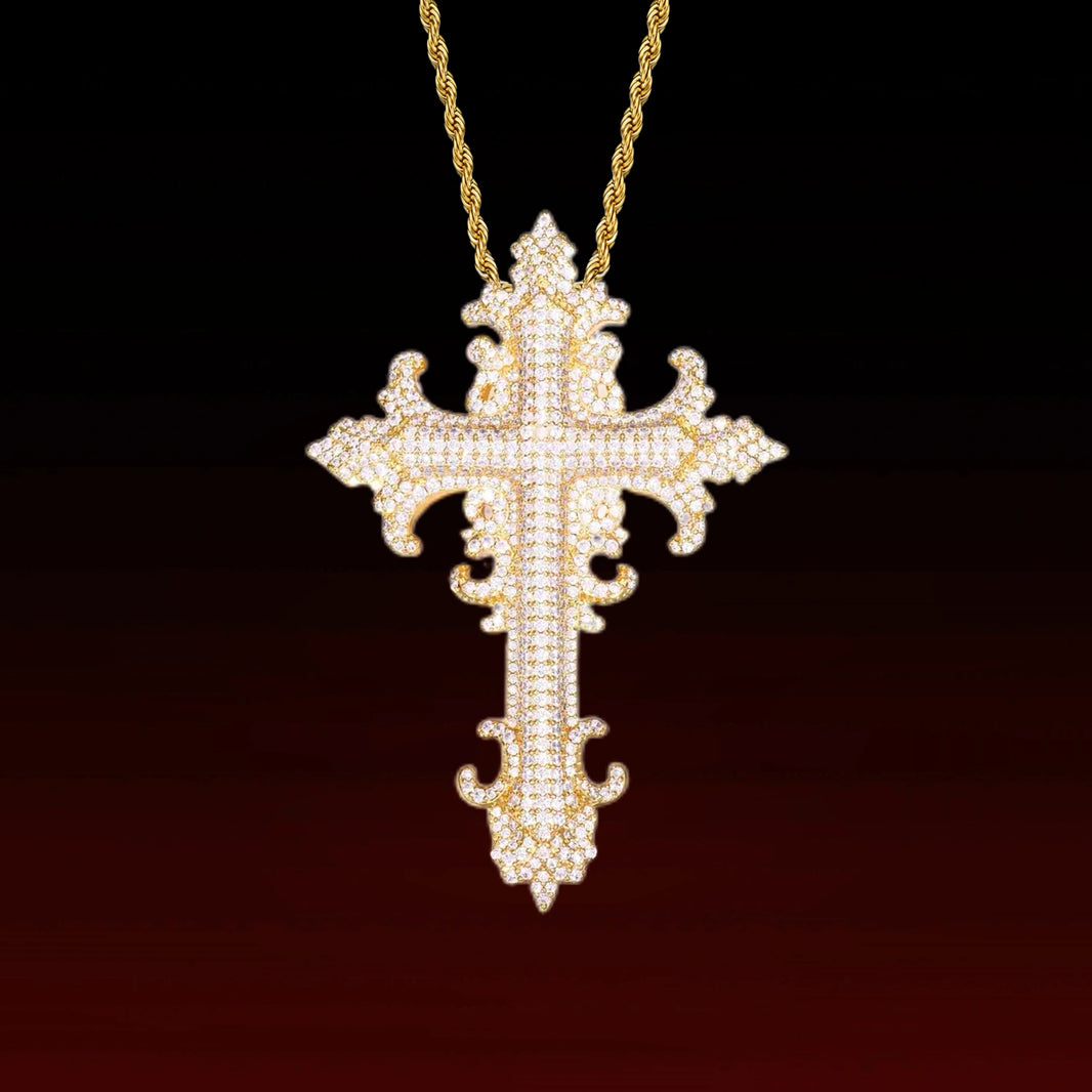 Royal Fleur Gothic Cross Pendant