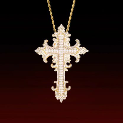 Royal Fleur Gothic Cross Pendant