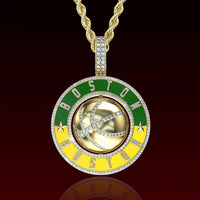 Beantown Inspired  3D Rotating Pendant