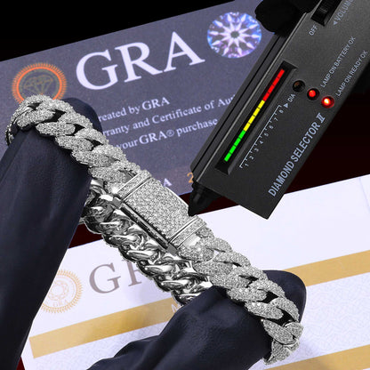 10MM Iced Out Cuban Bracelet