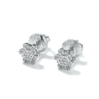 S925 Geometric Star Stud Earrings