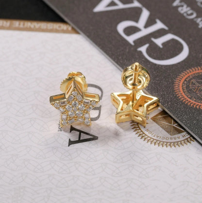 S925 Star Cluster Stud Earrings