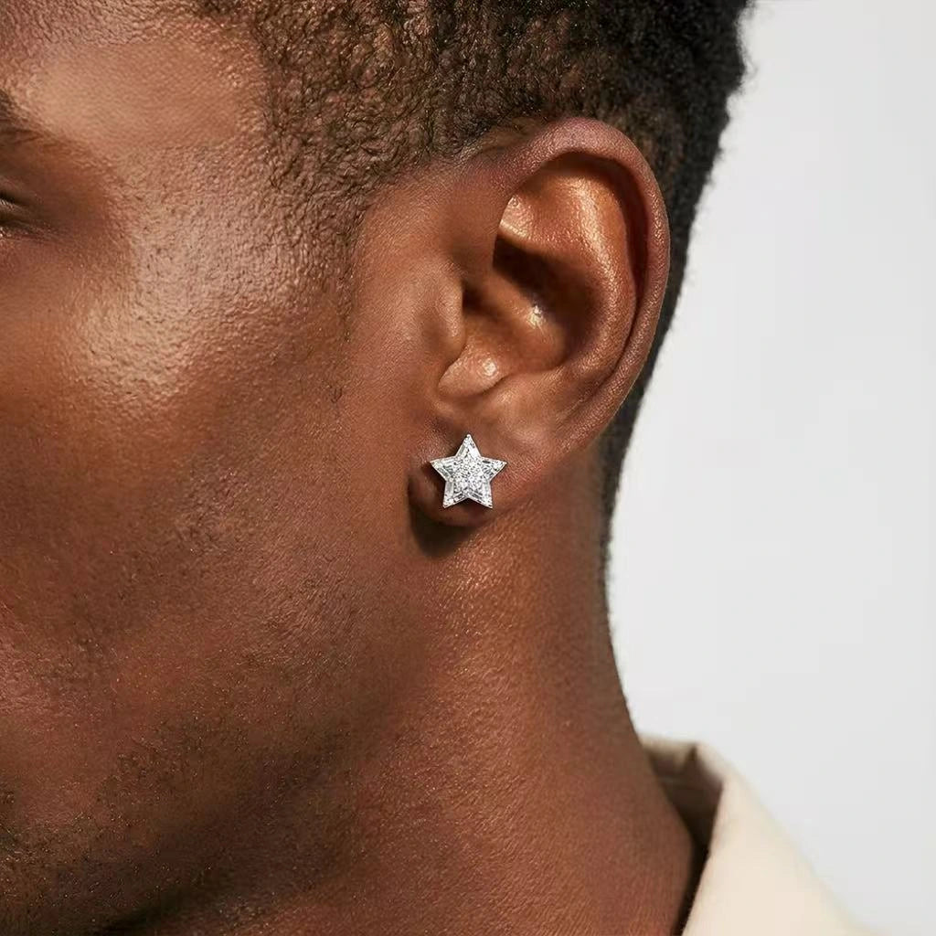 S925 Star Cluster Stud Earrings