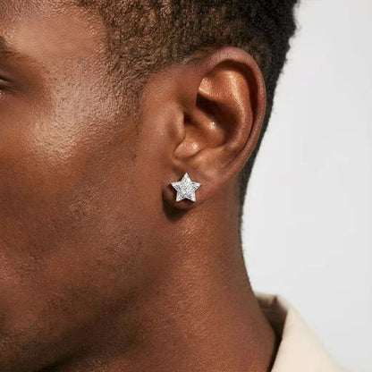 S925 Star Cluster Stud Earrings