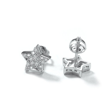 S925 Star Cluster Stud Earrings