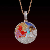 Satan and God Iced Out Pendant