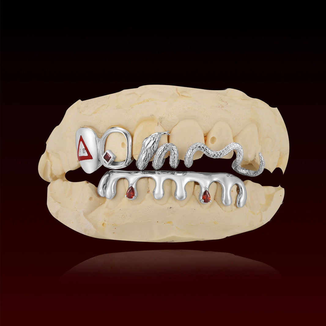 Snake Drip Open Face Custom Grillz
