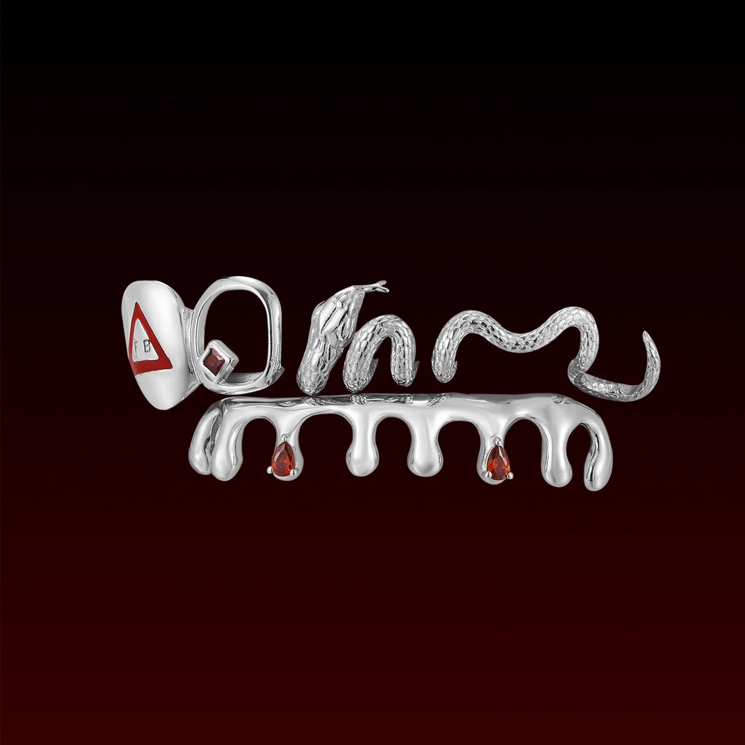 Snake Drip Open Face Custom Grillz