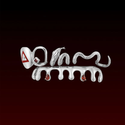 Snake Drip Open Face Custom Grillz
