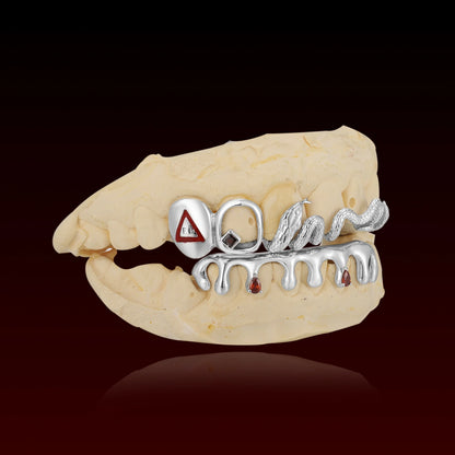 Snake Drip Open Face Custom Grillz