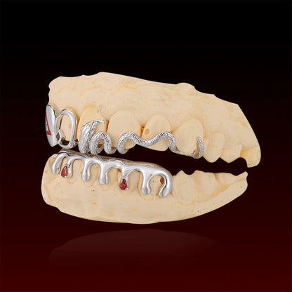 Snake Drip Open Face Custom Grillz