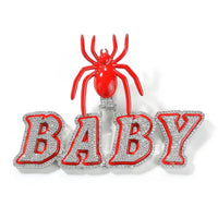 Spider Bail Enamel Custom Letter Pendant