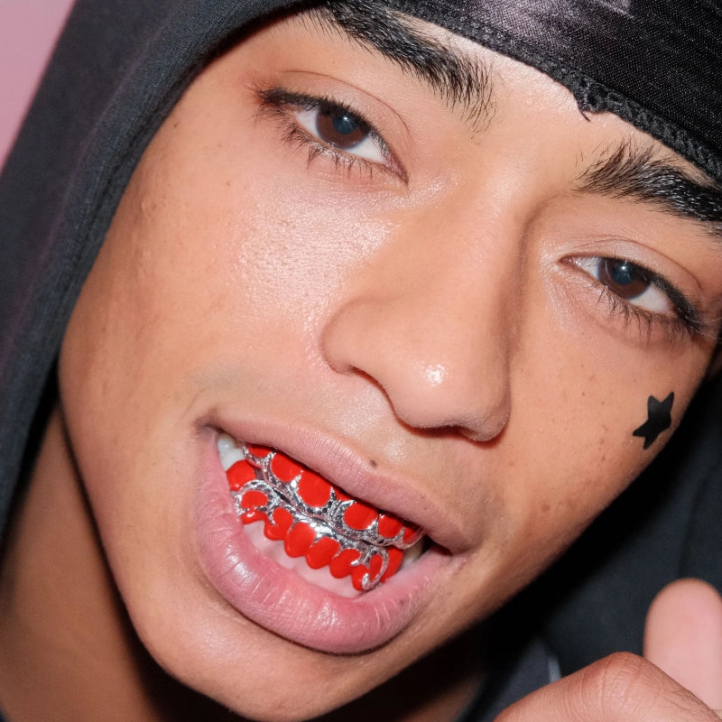 Spike Design Enamel Custom Grillz