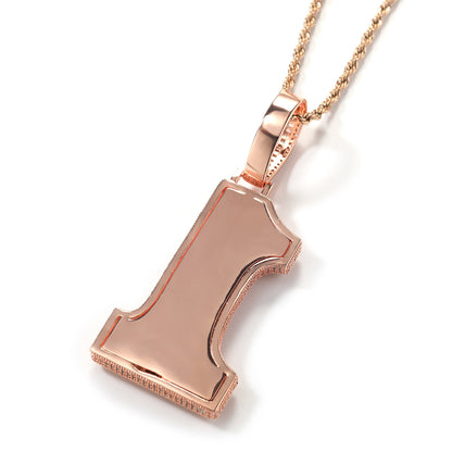 Top One Custom Number Pendant
