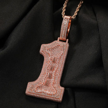 Top One Custom Number Pendant