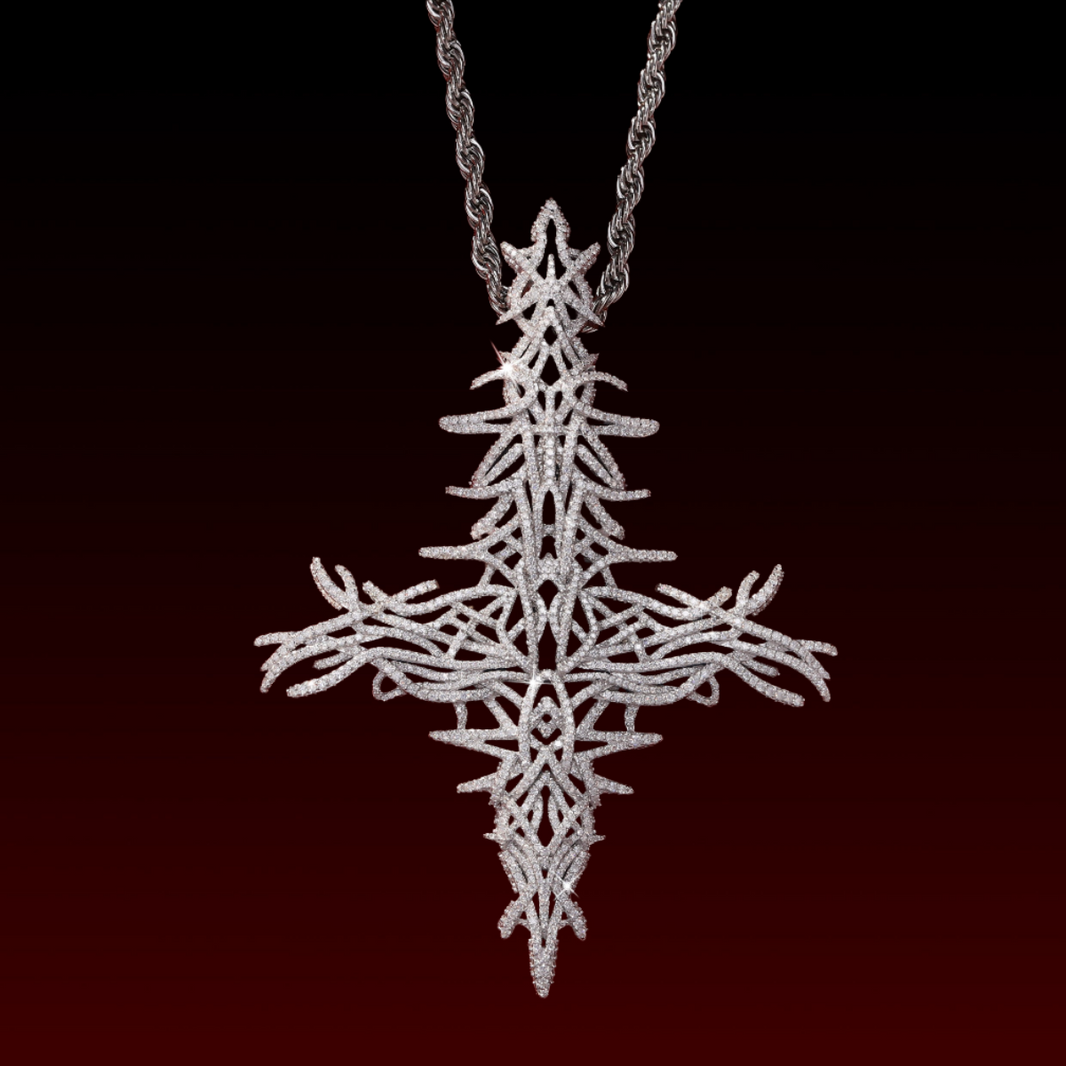 Upside Down Antagonist Cross Pendant