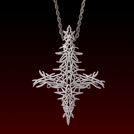 Upside Down Antagonist Cross Pendant