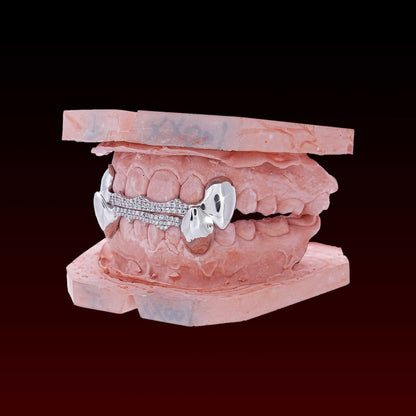 Vampire Fang Custom Moissanite Custom Bar Grillz