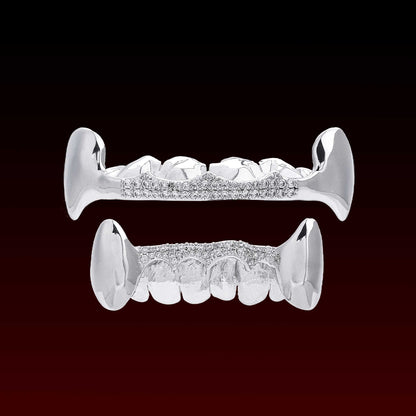 Vampire Fang Custom Moissanite Custom Bar Grillz