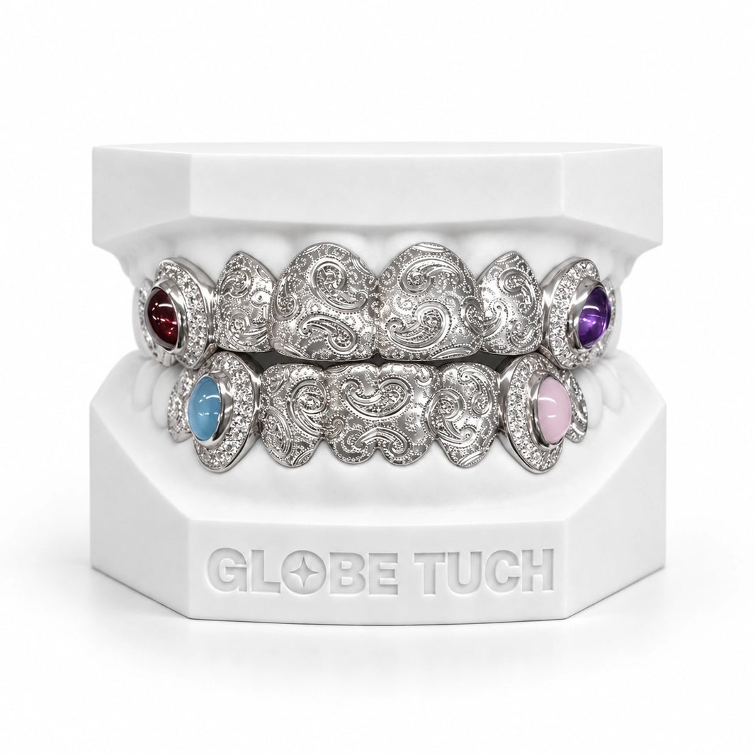 Vintage Paisley Gem Custom Grillz