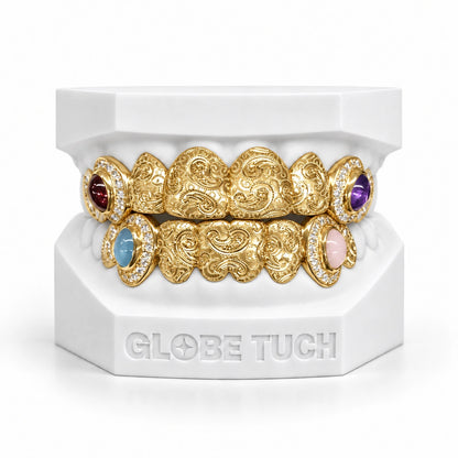 Vintage Paisley Gem Custom Grillz